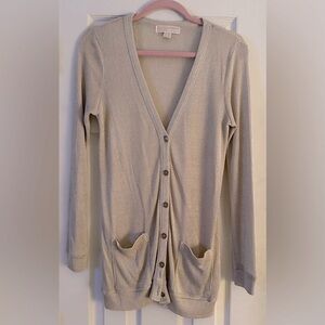 Michael Kors Gold Cardigan